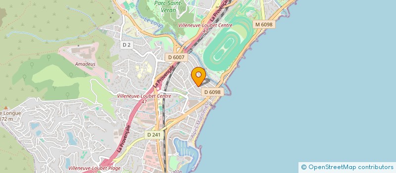 localisation de l'entreprise MADAME CLAUDINE MAURIN  VILLENEUVE-LOUBET