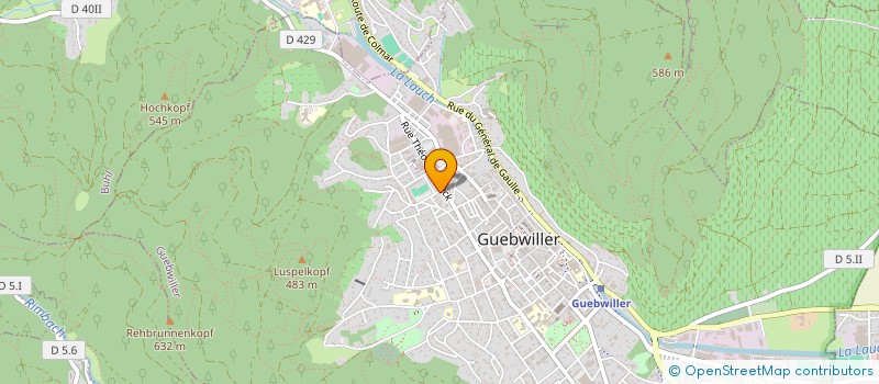 localisation de l'entreprise MADAME CLAUDINE MAYER  GUEBWILLER