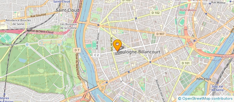 localisation de l'entreprise MADAME CLAUDINE MEDIONI à BOULOGNE-BILLANCOURT