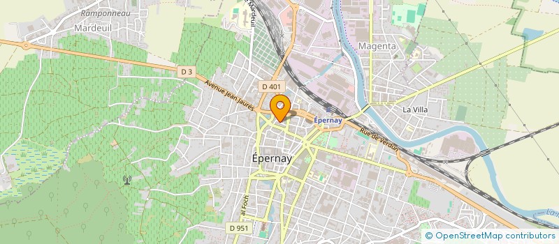 localisation de l'entreprise MADAME CLAUDINE MEHAUDEN  EPERNAY