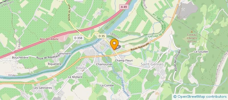 localisation de l'entreprise MADAME CLAUDINE MEILLAND à SAINT-GERVAIS