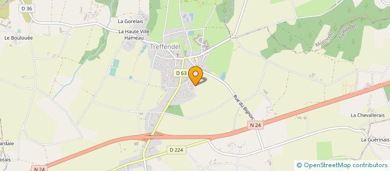 localisation de l'entreprise MADAME CLAUDINE MELLET  TREFFENDEL