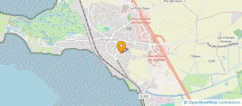 localisation de l'entreprise MADAME CLAUDINE MENNESSON à ANGOULINS