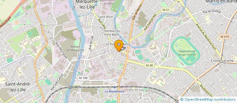 localisation de l'entreprise MADAME CLAUDINE METIVIER à MARCQ-EN-BARŒUL