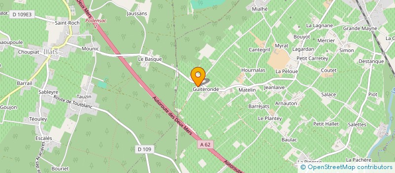 localisation de l'entreprise MADAME CLAUDINE MILAN  BARSAC