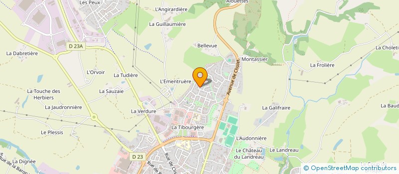 localisation de l'entreprise MADAME CLAUDINE MIRLAUD à LES HERBIERS