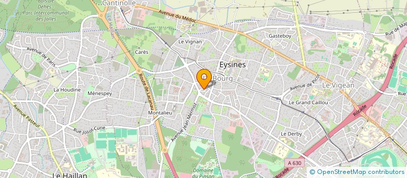 localisation de l'entreprise MADAME CLAUDINE MONGELLAZ  EYSINES