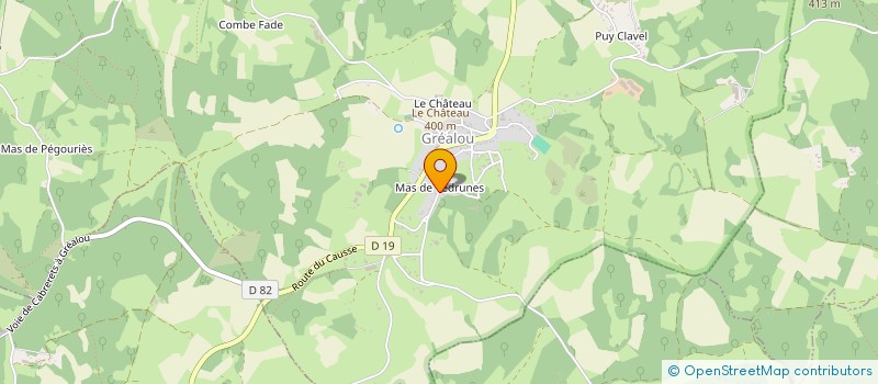 localisation de l'entreprise MADAME CLAUDINE MONTBEL  GREALOU