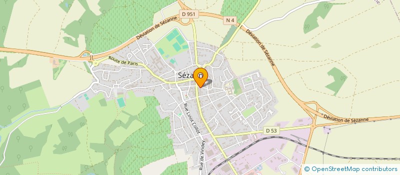 localisation de l'entreprise MADAME CLAUDINE MONTMAYEUR à SEZANNE