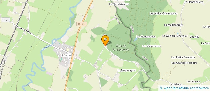 localisation de l'entreprise MADAME CLAUDINE MOREAU à CHERRE-AU