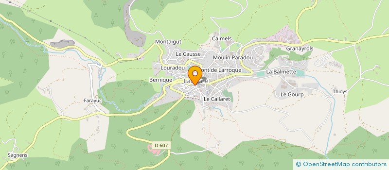 localisation de l'entreprise MADAME CLAUDINE MORIN à LACAUNE