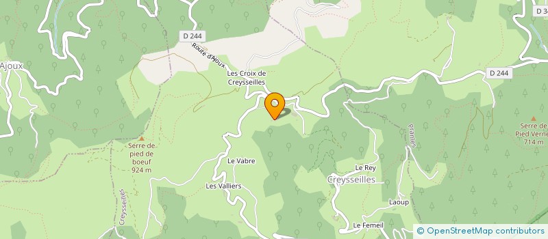 localisation de l'entreprise MADAME CLAUDINE MOUTON  CREYSSEILLES