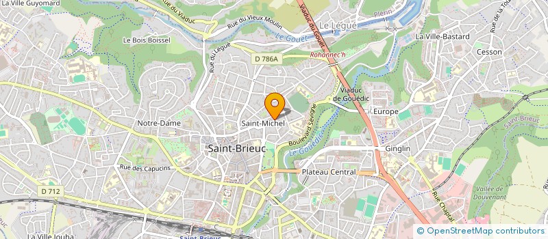 localisation de l'entreprise MADAME CLAUDINE NOGUES à SAINT-BRIEUC