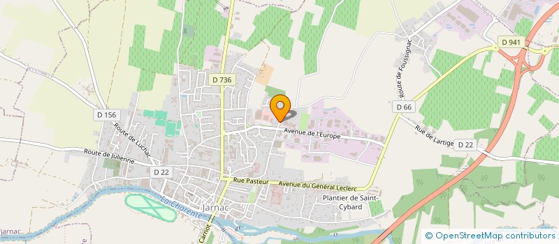 localisation de l'entreprise MADAME CLAUDINE NOMPEIX à JARNAC
