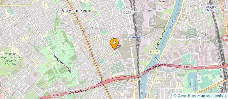 localisation de l'entreprise MADAME CLAUDINE NSEVOLO  VITRY-SUR-SEINE