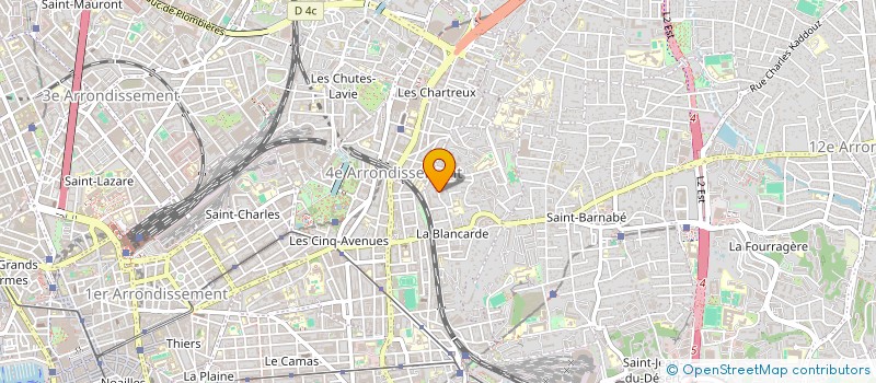localisation de l'entreprise MADAME CLAUDINE OLIVERAS à MARSEILLE