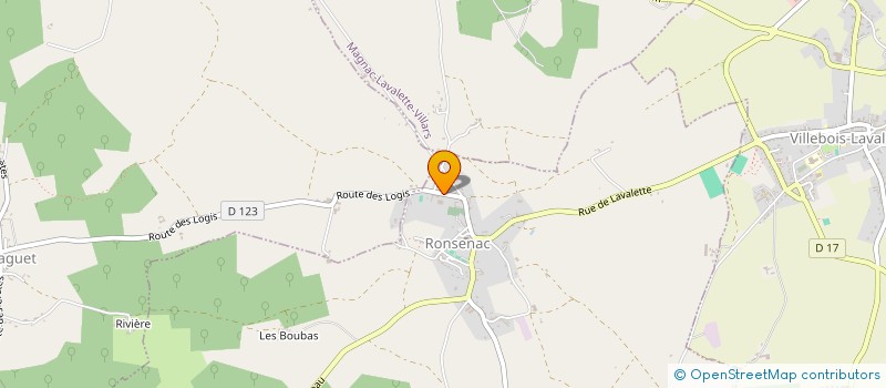 localisation de l'entreprise MADAME CLAUDINE OLLIVIER  RONSENAC