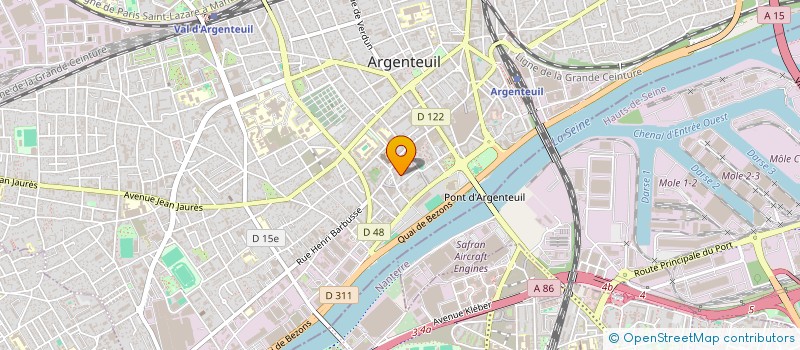 localisation de l'entreprise MADAME CLAUDINE PALME  ARGENTEUIL