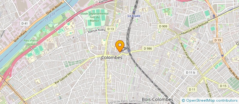 localisation de l'entreprise MADAME CLAUDINE PANTZ  COLOMBES