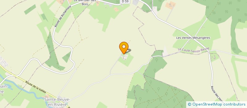 localisation de l'entreprise MADAME CLAUDINE PARMENTIER  SAINTE-BEUVE-EN-RIVIERE