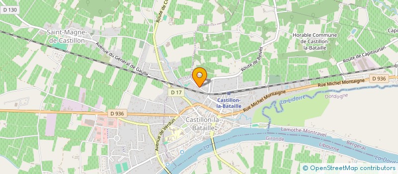 localisation de l'entreprise MADAME CLAUDINE PASQUON  CASTILLON-LA-BATAILLE