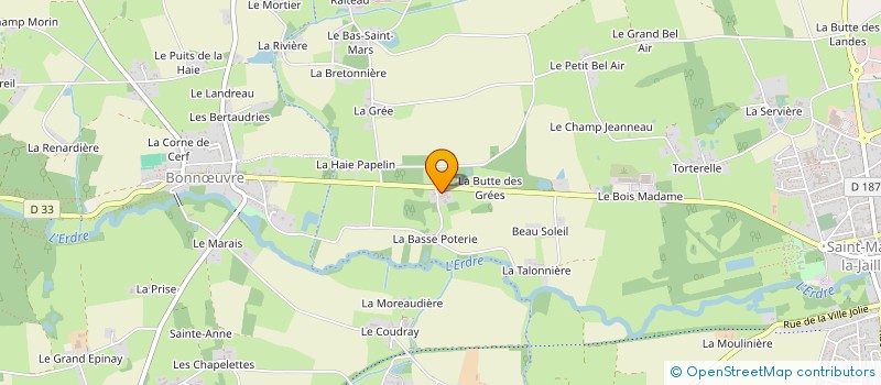 localisation de l'entreprise MADAME CLAUDINE PASSELANDE à VALLONS-DE-L'ERDRE