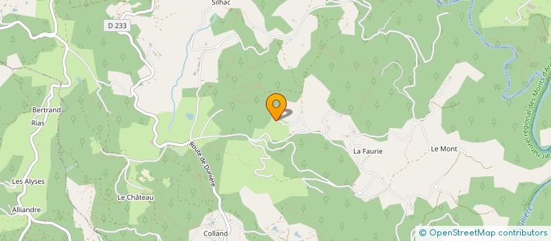 localisation de l'entreprise MADAME CLAUDINE PATIN  SILHAC