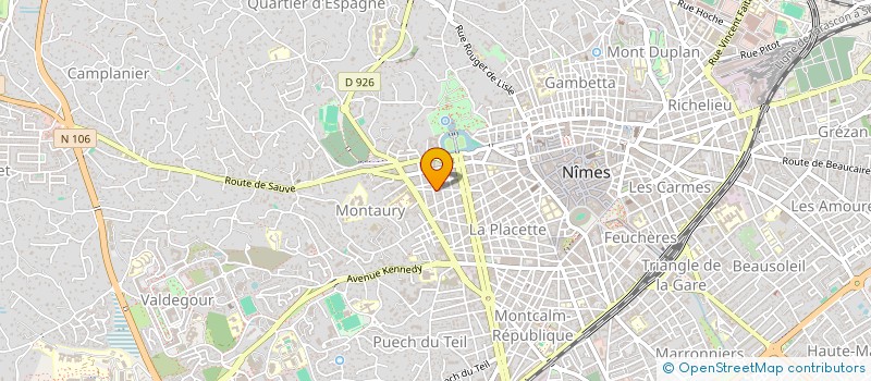 localisation de l'entreprise MADAME CLAUDINE PAUL  NIMES