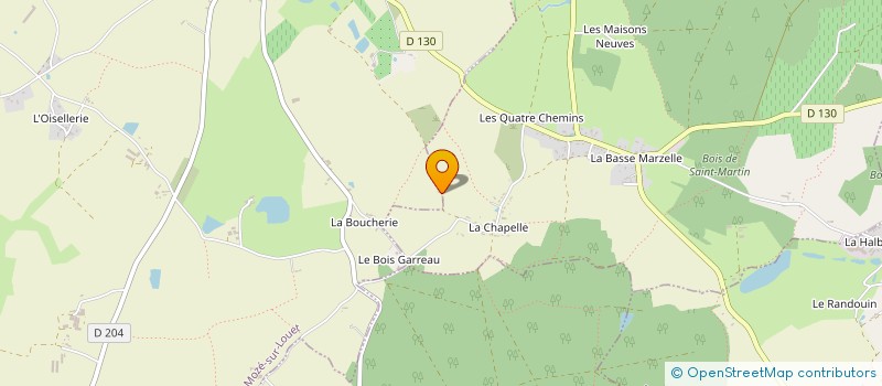 localisation de l'entreprise MADAME CLAUDINE PAVIS  MOZE-SUR-LOUET