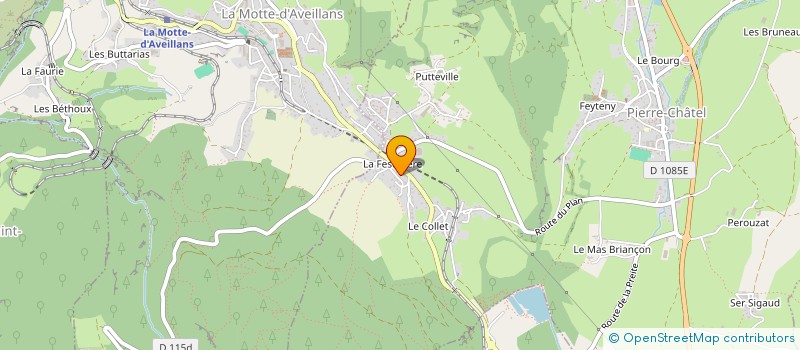 localisation de l'entreprise MADAME CLAUDINE PELLET  PIERRE-CHATEL