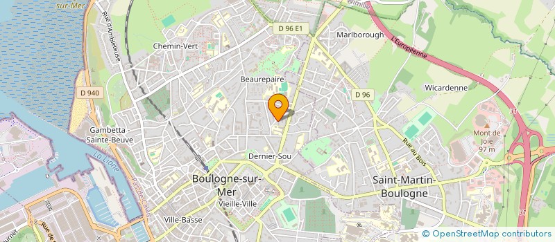 localisation de l'entreprise MADAME CLAUDINE PEREIRA à BOULOGNE-SUR-MER