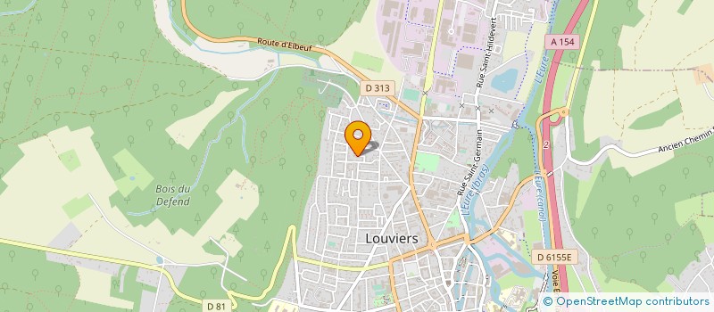 localisation de l'entreprise MADAME CLAUDINE PERIER à LOUVIERS