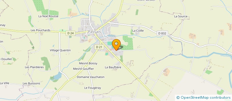 localisation de l'entreprise MADAME CLAUDINE PETIT à PASSAIS VILLAGES