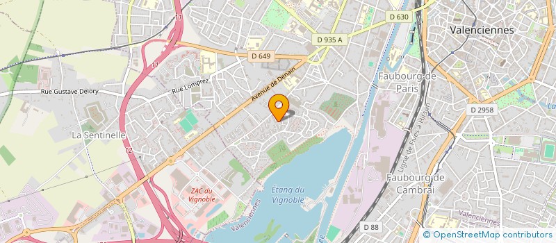 localisation de l'entreprise MADAME CLAUDINE PETIT  VALENCIENNES