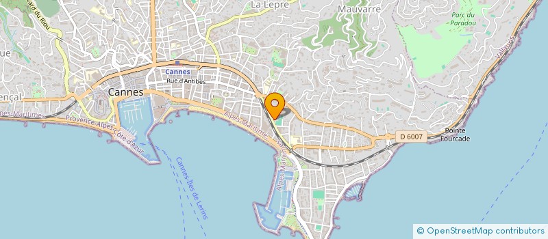 localisation de l'entreprise MADAME CLAUDINE PICCA à CANNES