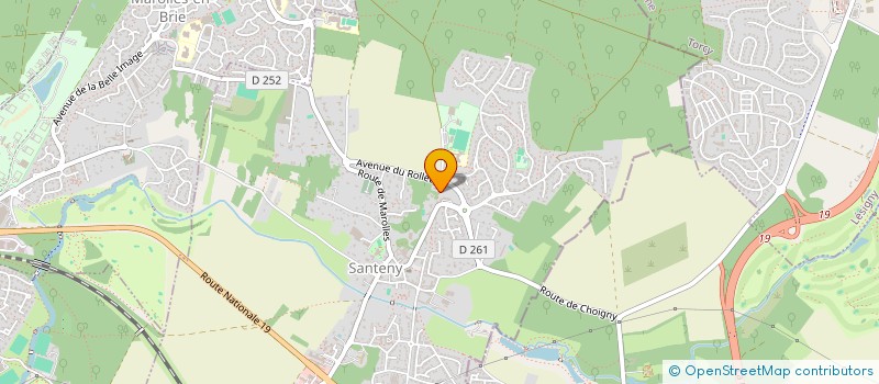 localisation de l'entreprise MADAME CLAUDINE PIERRETTE VAQUIER  SANTENY