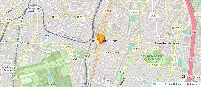 localisation de l'entreprise MADAME CLAUDINE PILLOT à BOURG-LA-REINE