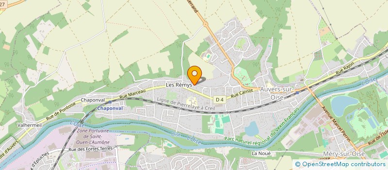 localisation de l'entreprise MADAME CLAUDINE PINOT à AUVERS-SUR-OISE