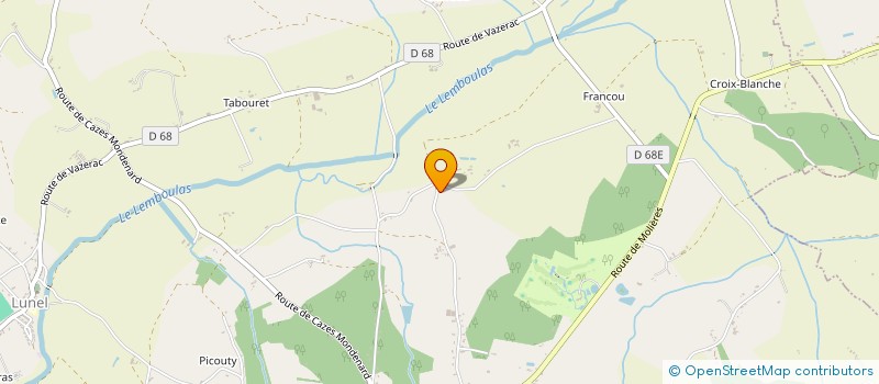 localisation de l'entreprise MADAME CLAUDINE PLANTADE  LAFRANCAISE