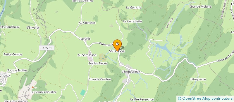 localisation de l'entreprise MADAME CLAUDINE POCHET  LA PESSE