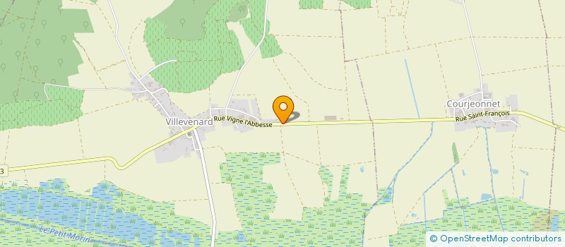 localisation de l'entreprise MADAME CLAUDINE POILVERT  VILLEVENARD