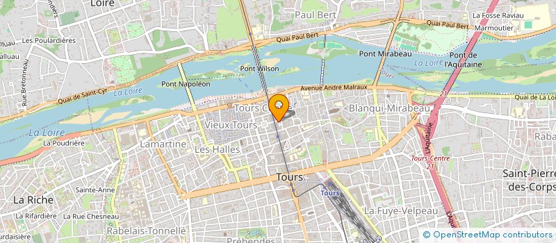 localisation de l'entreprise MADAME CLAUDINE POIREAU  TOURS