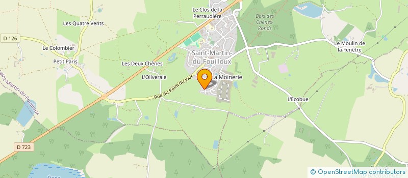 localisation de l'entreprise MADAME CLAUDINE POTARD  SAINT-MARTIN-DU-FOUILLOUX