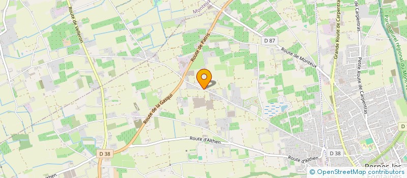 localisation de l'entreprise MADAME CLAUDINE POUGHONT  PERNES-LES-FONTAINES