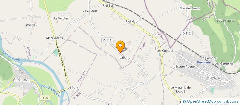 localisation de l'entreprise MADAME CLAUDINE POUJADE  VAYRAC