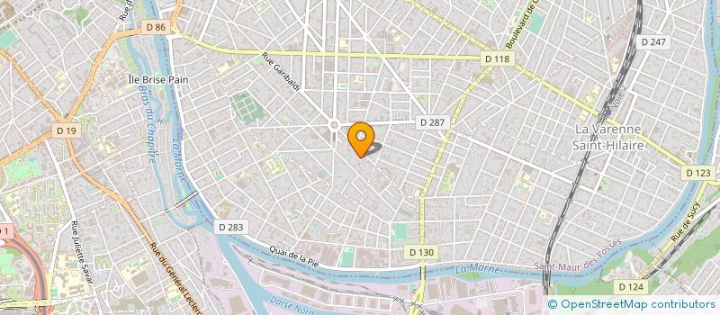 localisation de l'entreprise MADAME CLAUDINE PREVOST  ST MAUR DES FOSSES