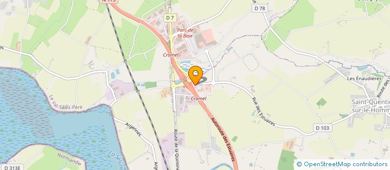 localisation de l'entreprise MADAME CLAUDINE PROD'HOMME  SAINT-QUENTIN-SUR-LE-HOMME