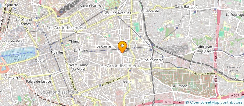 localisation de l'entreprise MADAME CLAUDINE PROUX à MARSEILLE