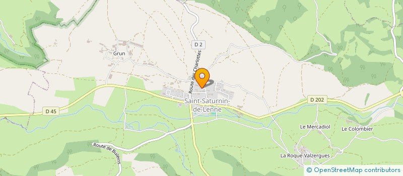 localisation de l'entreprise MADAME CLAUDINE PUEL  SAINT-SATURNIN-DE-LENNE