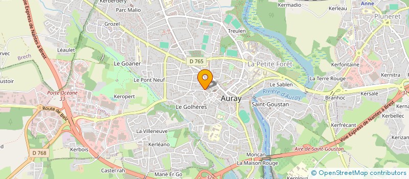 localisation de l'entreprise MADAME CLAUDINE PURON à AURAY